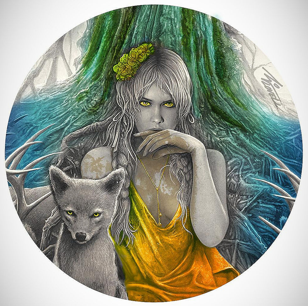 Esca Dark Beauties Series - 50g .999 Silver Coin - 2$ Niue 2025