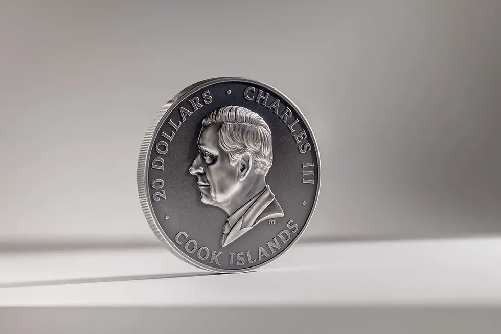 Miniature : GRANDE EUROPE Hidden Treasure 3 Oz Silver Coin 20$ Cook Island 2025