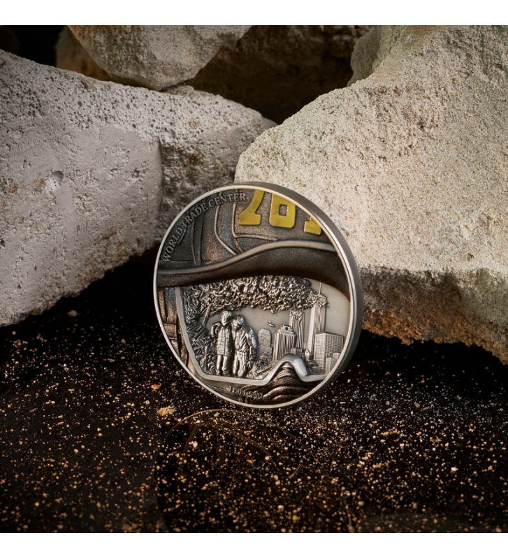 Miniatura: World Trade Center: Human Tragedies Series - 2oz .999 Silver Coin - 5$ Niue 2026