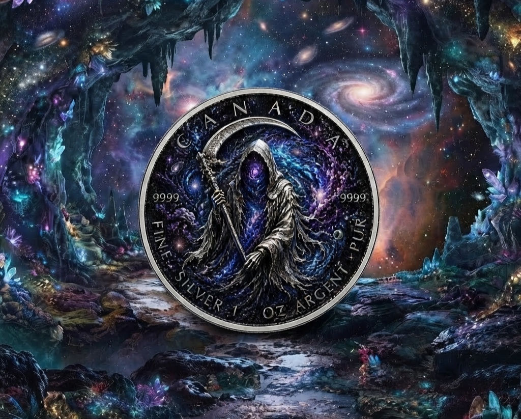 COSMIC REAPER - 1 Oz 999.9 Silver Maple Leaf - 5$ Canada 2026