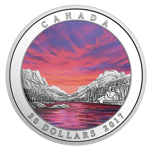 Miniatura: 1 oz. Pure Silver Coin - Weather Phenomenon: Fiery Sky $20 Canada 2017