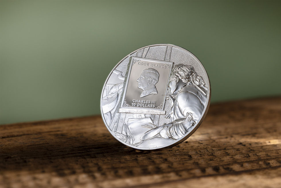 Miniature : AUGUSTE RENOIR Masters of Art 2 Oz Silver Coin 10$ Cook Islands 2024