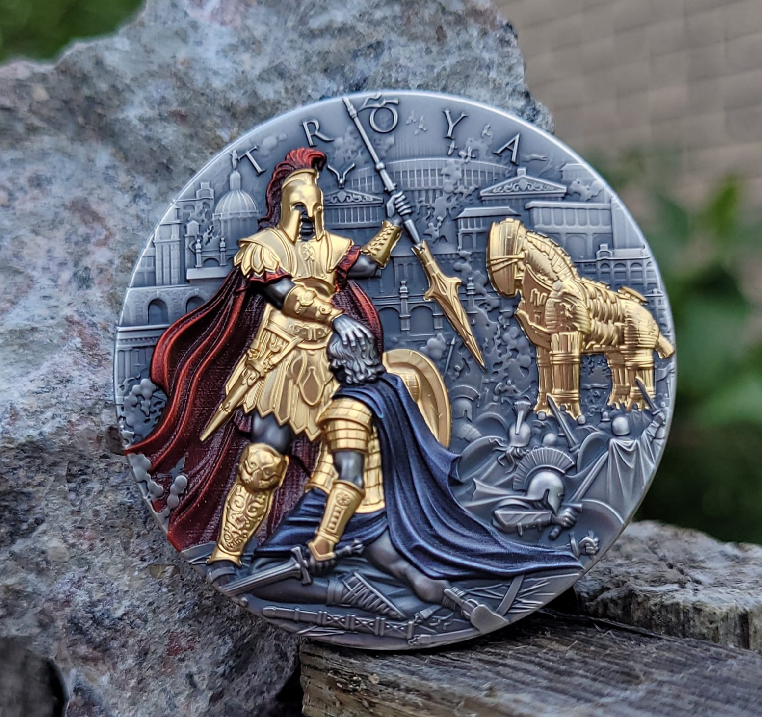 TROYA - 2 Oz .999 High Relief Silver Coin - $5 Niue 2024