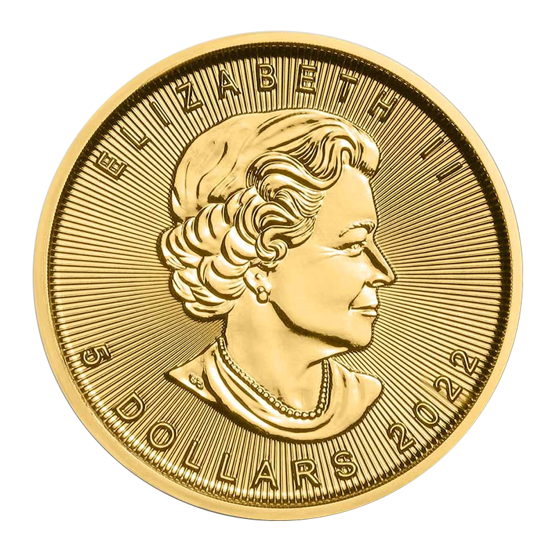 Miniature : 1/10th oz Gold Maple Leaf Coin (2022)