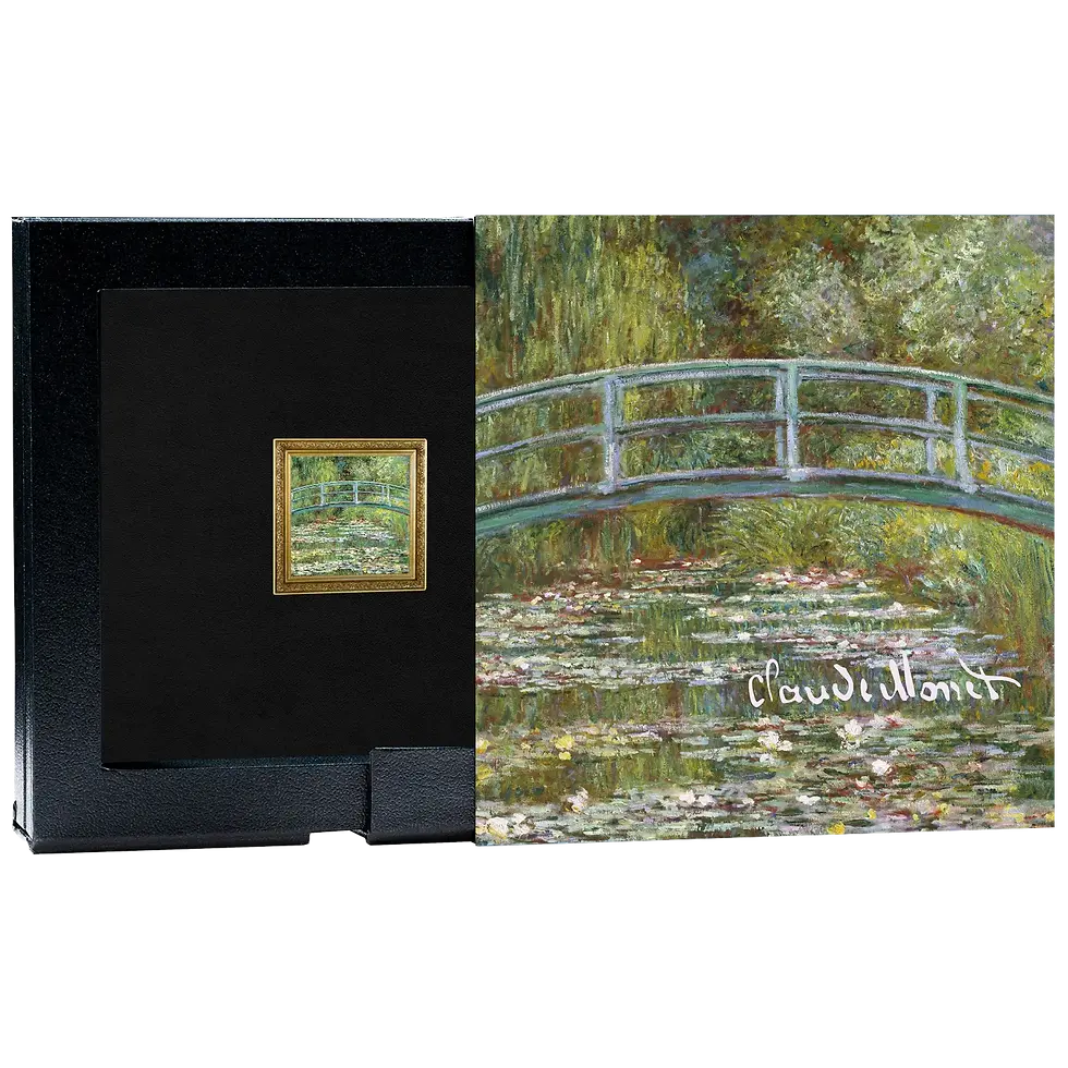 Miniature : Claude Monet: Japenese Bridge and Water Lilly Pond 1oz .999 Silver Cameroon 2026