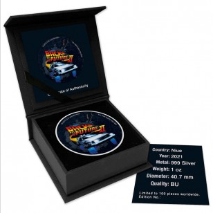 Miniatura: 2021 1oz Niue Silver Back To The Future II Colorized Coin