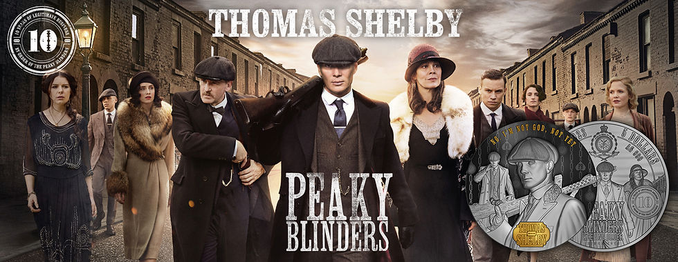 Thumbnail: Thomas Shelby: Peaky Blinders Series - 2oz .999 Silver - 5$ Niue 2023