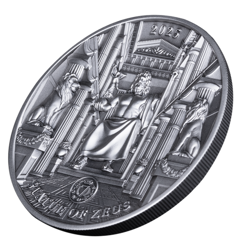 STATUE OF ZEUS Seven Wonders of the Ancient World 100g Silver 10