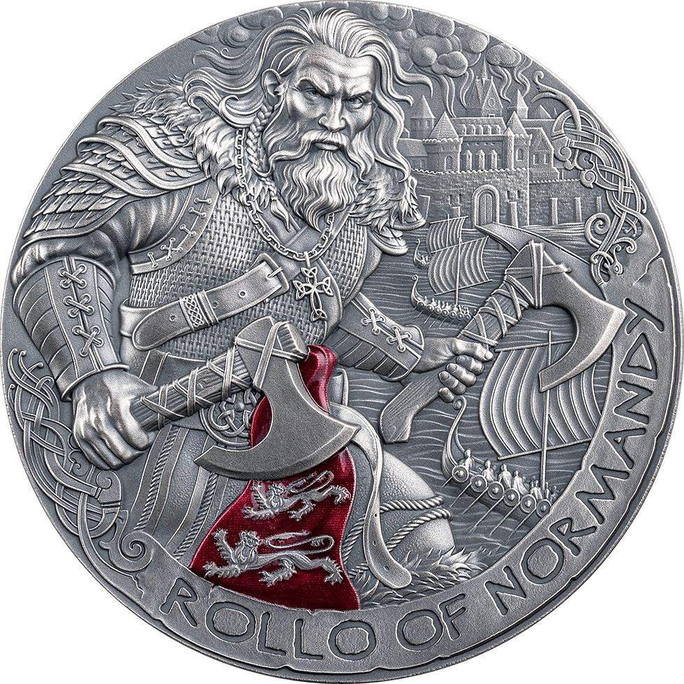 Miniatura: Rollo of Normandy: The Way to Valhalla 2oz Antique finish Silver Cameroon 2026