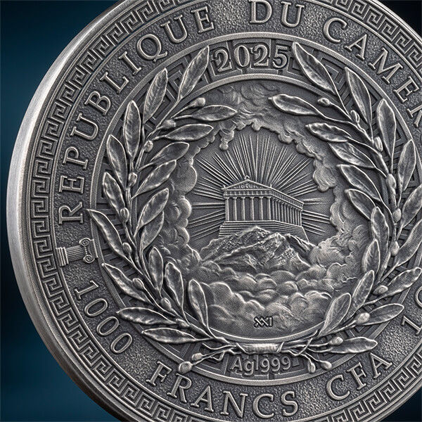 Miniatura: ICARUS - The Great Greek Mythology 1 oz Antique finish Silver Coin Cameroon 2025