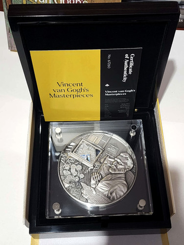 Vincent van Gogh's Masterpieces 5 oz 999 Fine Silver Coin – Chad