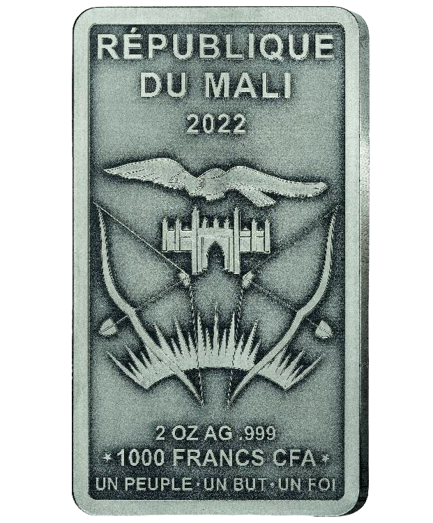 Miniatura: ICONS OF HERITAGE Egypt 2 Oz Silver Coin 1000 Francs Mali 2022