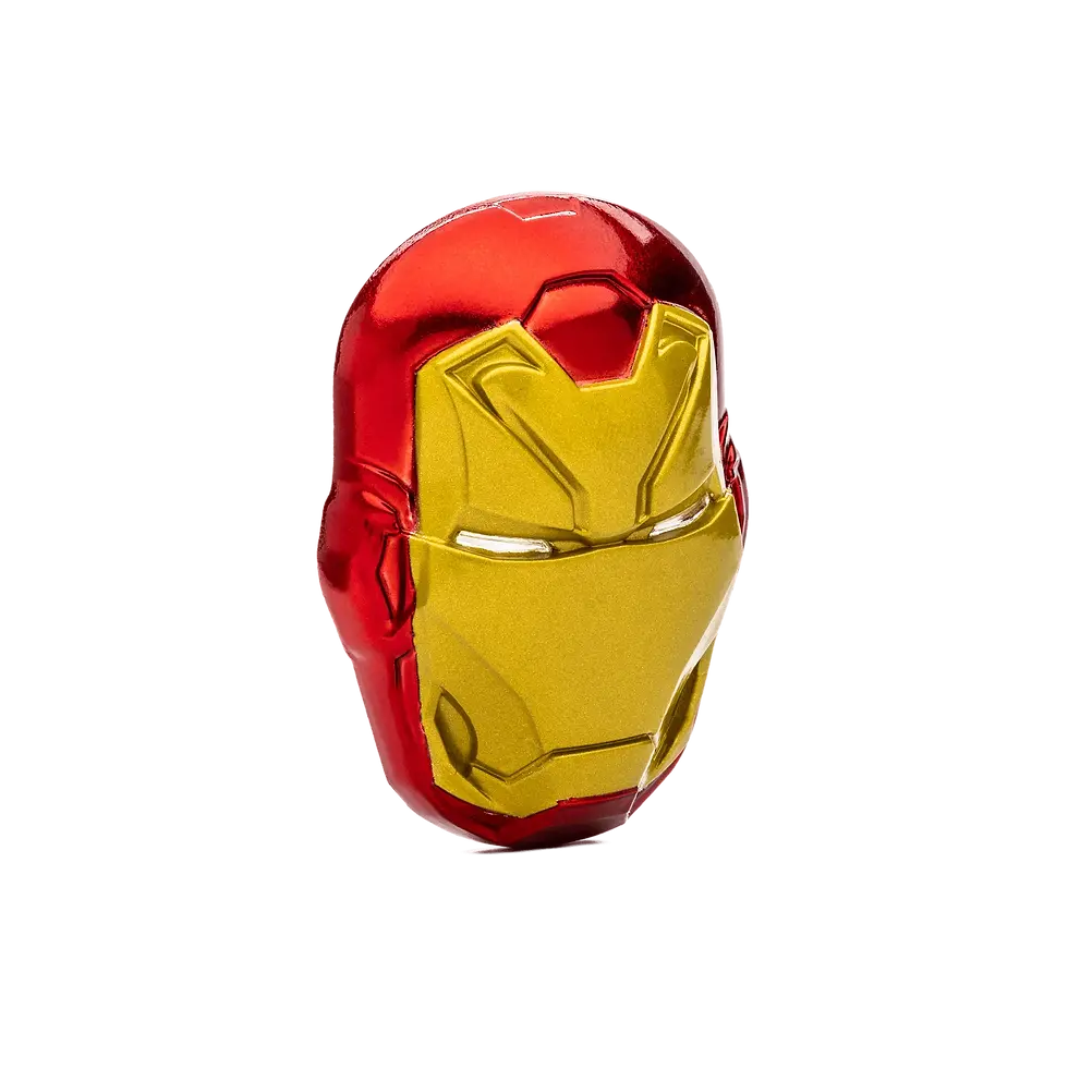 Miniatura: Marvel - Iron Man Helmet 2oz Silver Coin $5 Niue 2024
