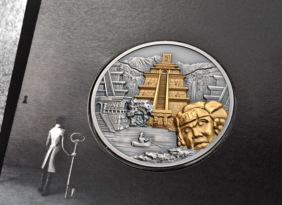 Miniatura: EL DORADO - Epickie Miejsca - Srebrna Moneta 3 Oz 20 $ Wyspy Cooka 2022