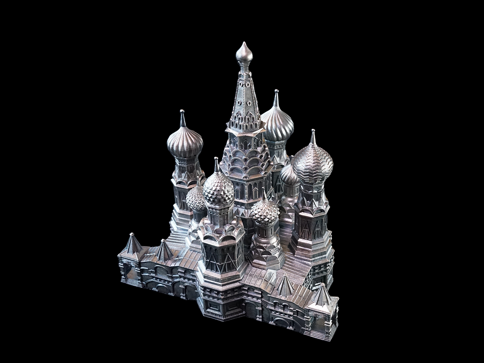 Miniatura: Saint Basil's Cathedral 10oz 3D Silver Coin -  3000 Francs CFA Cameroon 2025