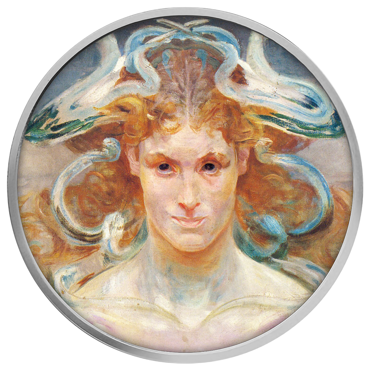 2024 Cameroon 170th Anniv. of Jacek Malczewski's Birth Medusa Silver Coin