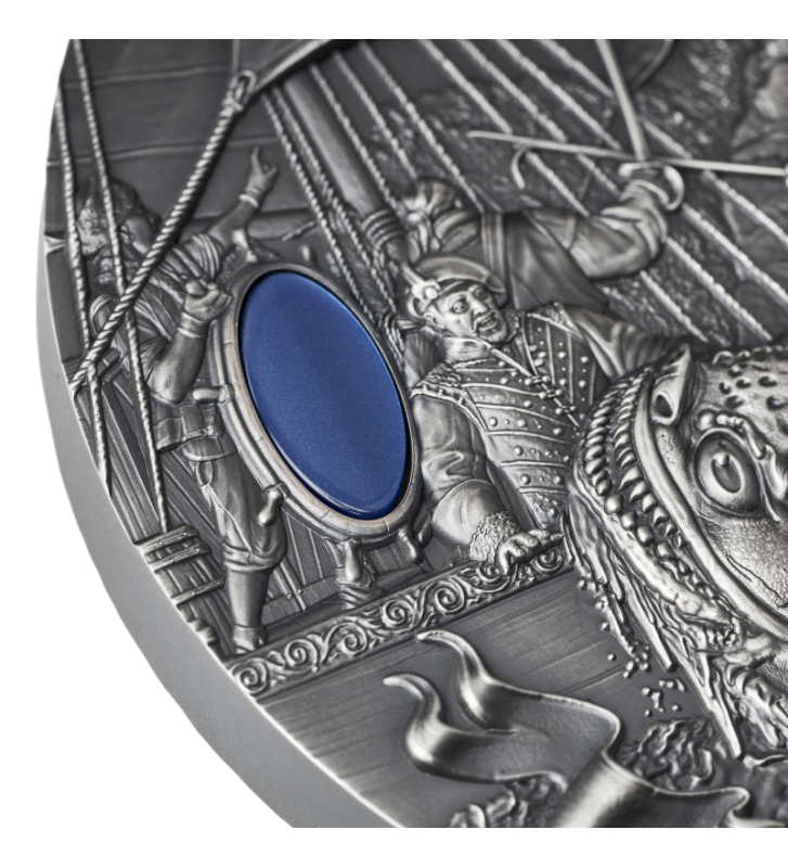 Miniatura: Season of Storms - The Witcher Book Series, 1kg Kilo High Relief Silver 2025