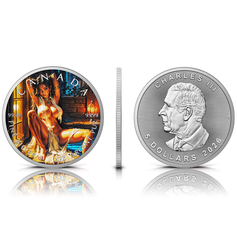 Miniatura: Twilight Flame - 1 oz 999.9 Silver Coin 5$ Canada 2026