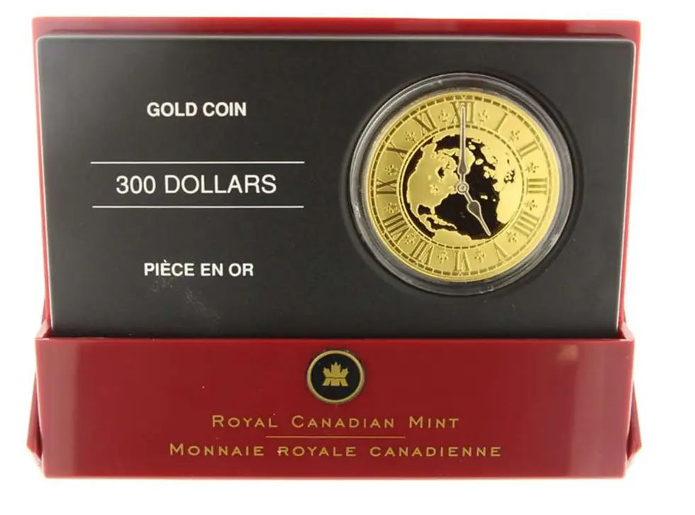 Canada Gold 2005 $300 Standard Time (Mountain) 45g 14kt Gold Coin