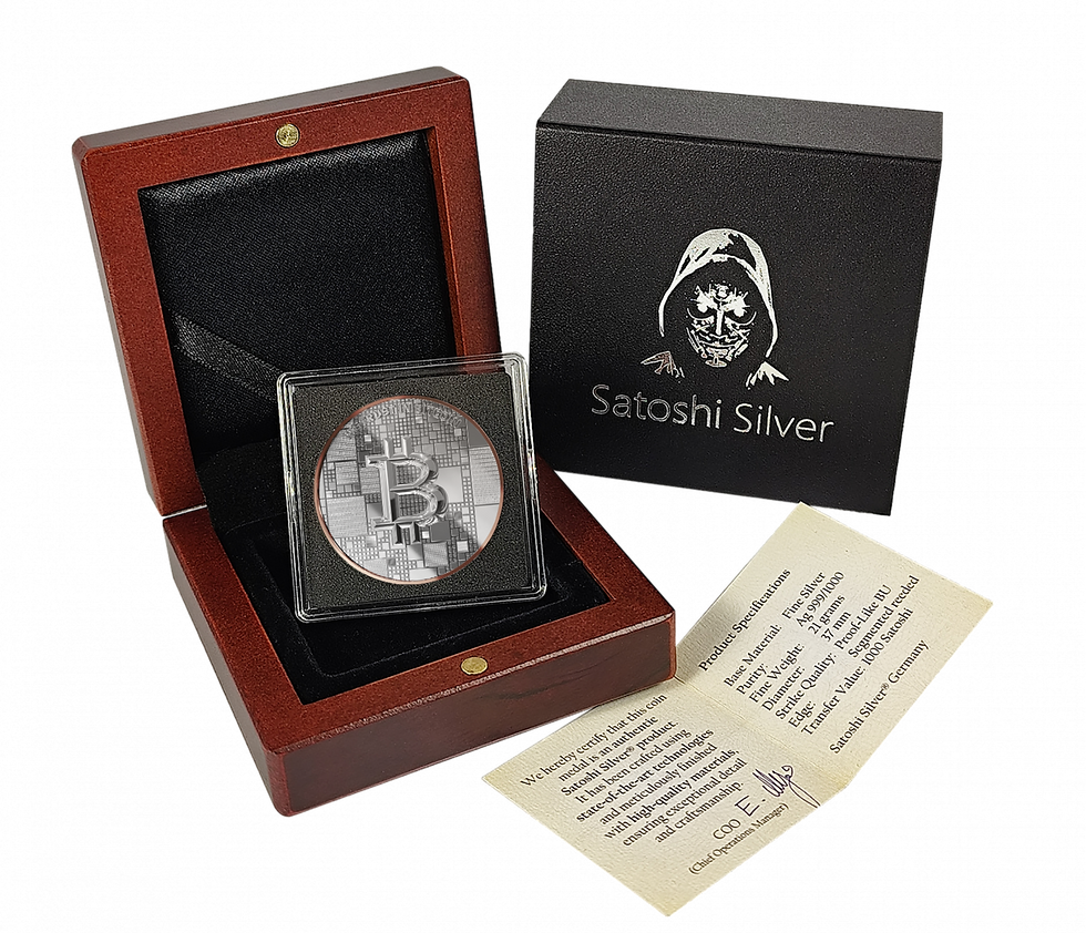 Miniatura: Project Shrimp: Rose Gold Line Edition Silver Coin Satoshi 2026 in Wooden Case