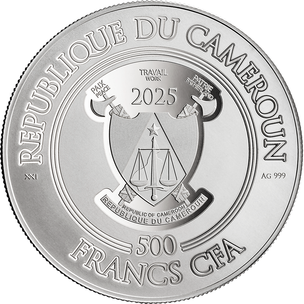 Thumbnail: Santa Claus 1/2 oz Proof-like Silver Coin 500 Francs CFA Cameroon 2025