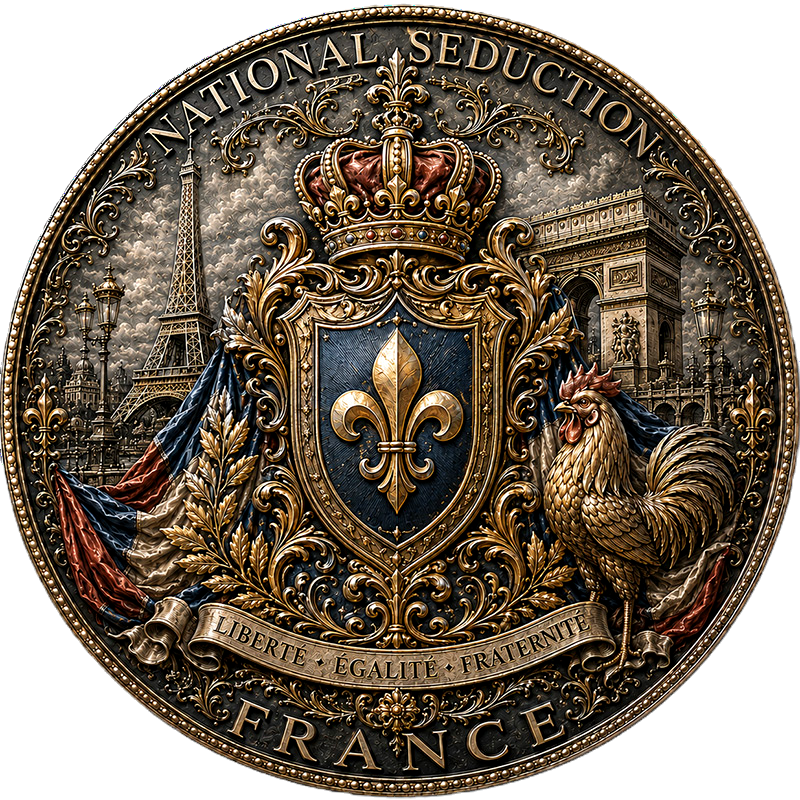 Thumbnail: France Seduction: National Beauties 1 Oz .999 Copper Round Italy