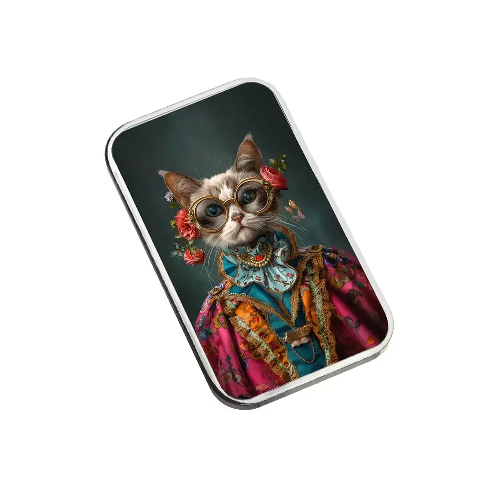Miniaturbild: Coco  - Human Cats - 1 oz .999 Silver Colorized Bar (Limited Edition)