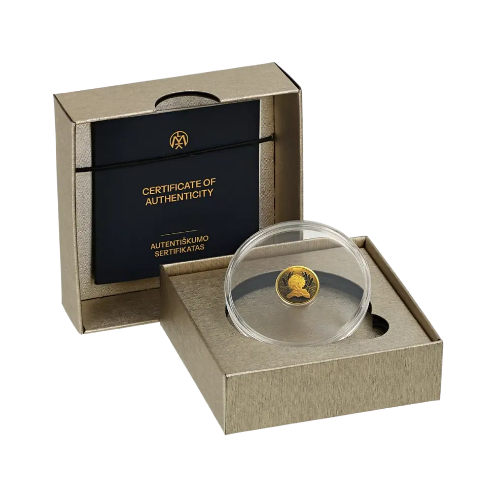 Miniatura: Little Angel Brothers - 1.24g .999 Gold Proof Coin - 1$ Niue 2025