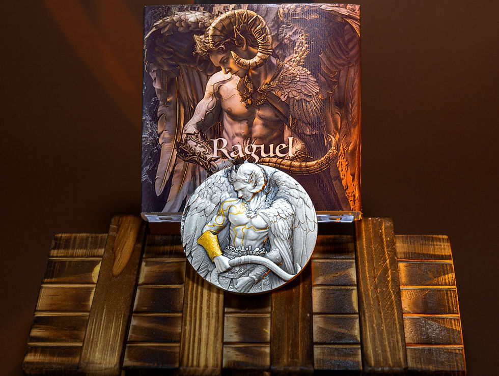 Miniature : Archangel Raguel: Celestial Guardians: The 7 Archangels 2oz Silver Cameroon 2025
