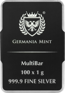 Miniature : Germania Mint 999.9 Silver MultiBar 100 x 1 g
