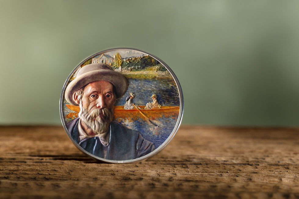 Miniature : AUGUSTE RENOIR Masters of Art 2 Oz Silver Coin 10$ Cook Islands 2024