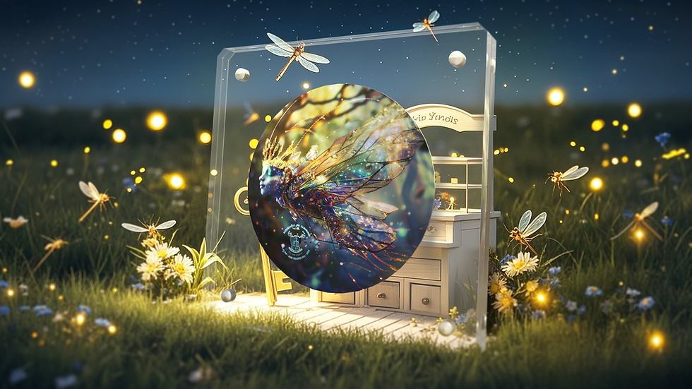 Miniatura: Dragonfly in FairyLand 1oz .999 Silver Coin High Relief 1000 Franc Cameroon 2025