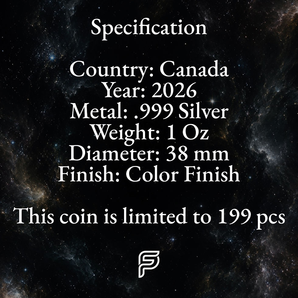 Miniature : COSMIC REAPER - 1 Oz 999.9 Silver Maple Leaf - 5$ Canada 2026