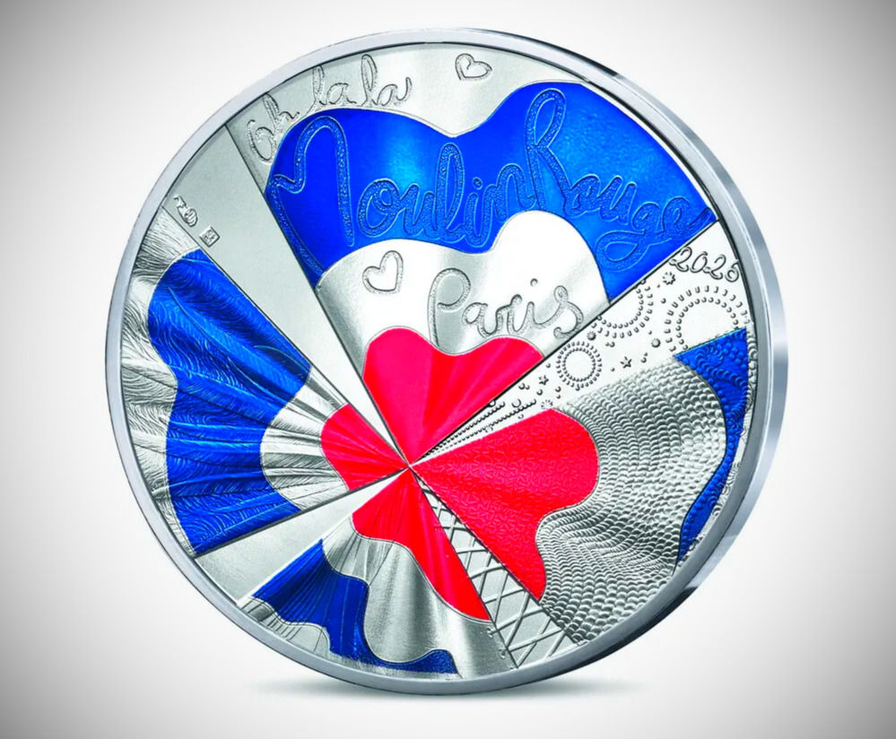 Moulin Rouge Colorized - 13g .333 Fine Silver Coin - 10€ France 2026