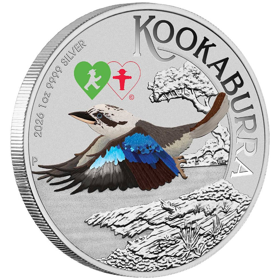 Miniatura: 2026 Australia Kookaburra WMF Berlin Colorized with Amplemann Privy 1 oz Silver