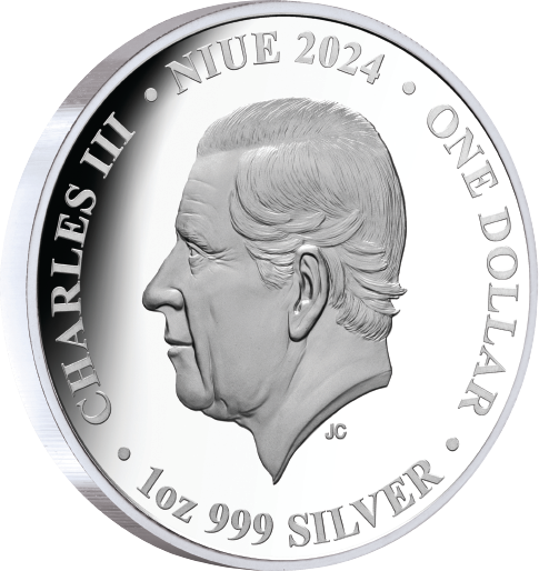 Thumbnail: 2024 Niue Mars from Phobos 1 oz Silver Coin