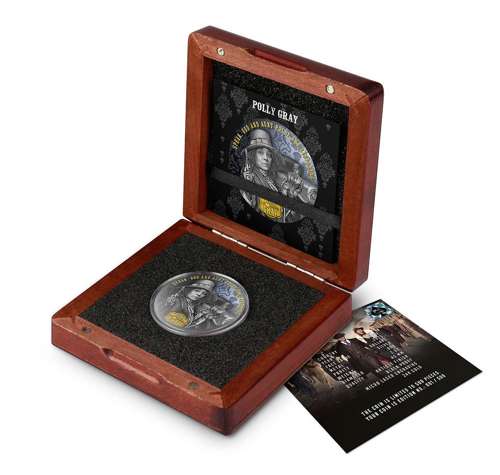 Thumbnail: POLLY GRAY: Peaky Blinders Series - 2oz .999 Silver - 5$ Niue 2025