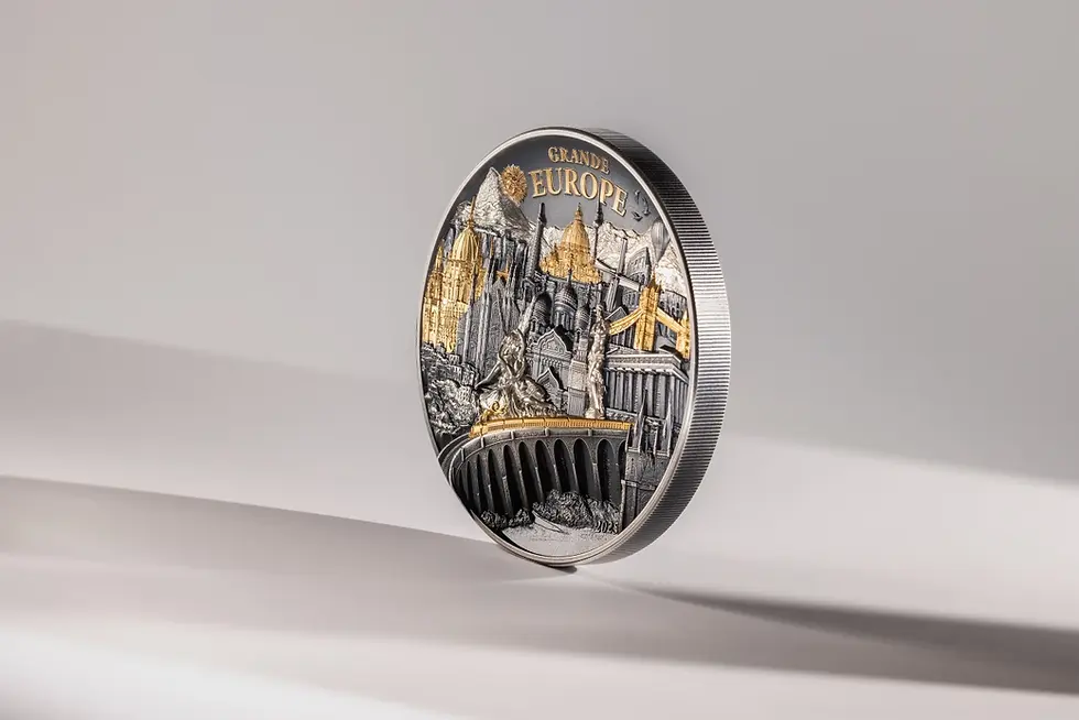 Miniature : GRANDE EUROPE Hidden Treasure 3 Oz Silver Coin 20$ Cook Island 2025