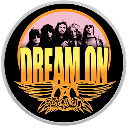 Thumbnail: AEROSMITH Dream On - 50th Anniversary 1 oz .999 Silver Colorized Proof TEP 2023
