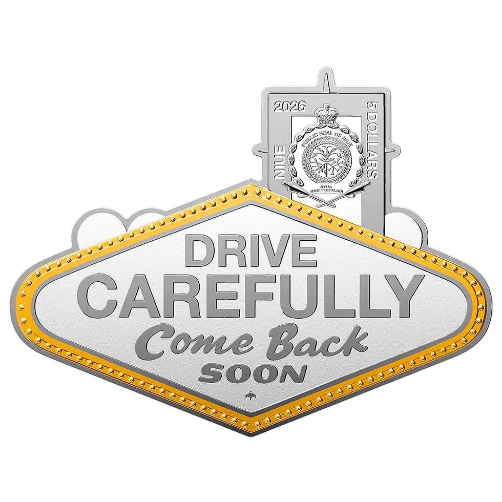 Miniature : Welcome to Fabulous Las Vegas 2 oz Pure Silver Coin 5$ Niue 2025