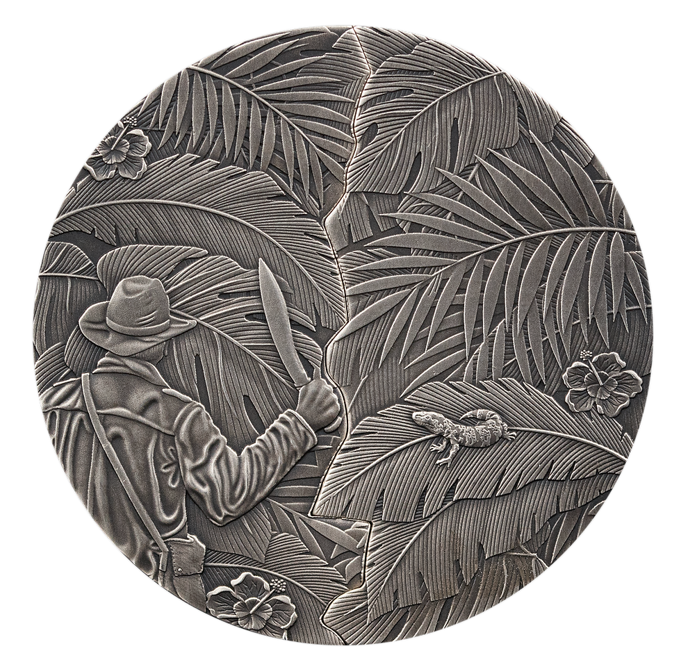 Miniatura: El Dorado The Lost Places 5oz .999 Silver $5 Barbados 2024