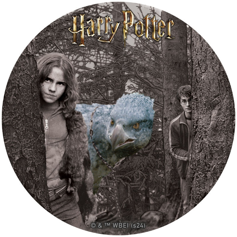 Miniatura: Harry Potter and the Prisoner of Azkaban 2oz Silver High Relief $5 Niue 2024