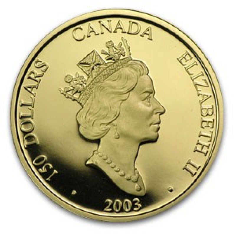 Miniatura: 2002 $150 Canada Year of the Sheep - 18-kt. Gold Hologram Coin