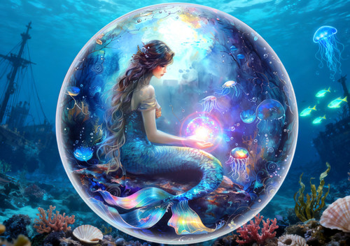 WHISPERS OF THE DEEP Mermaid 1 Oz Silver Coin 10$ Liberia 2026