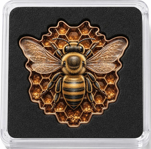 Miniaturbild: HONEY QUEEN Shaped 1 Oz .999 Copper Medal 2026