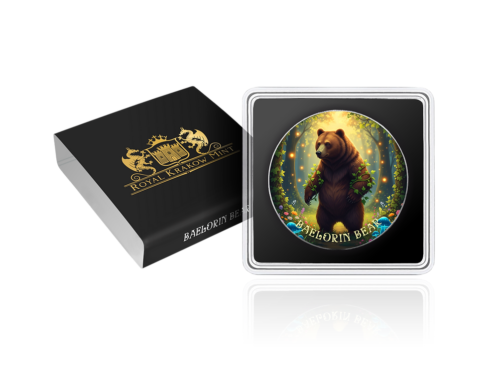 Miniatura: Baelorin Bear: Forest Totems Series 1oz .999 Silver Coin 1$ Usa 2025