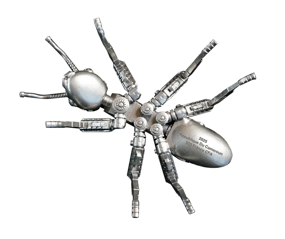 Thumbnail: Mechanical Ant 3D Silver Coin - 500 Francs CFA Cameroon 2025