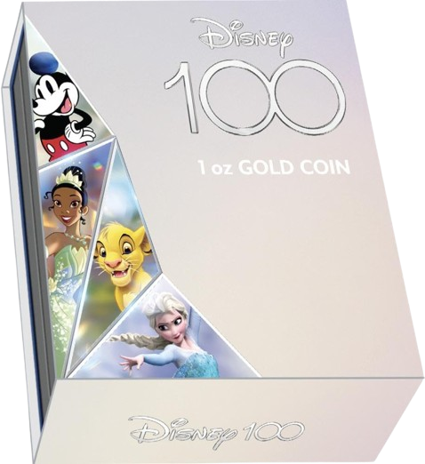 Miniatura: MICKEY MOUSE Disney 100 Magical Years 1 Oz Silver Coin 5$ Samoa 2023