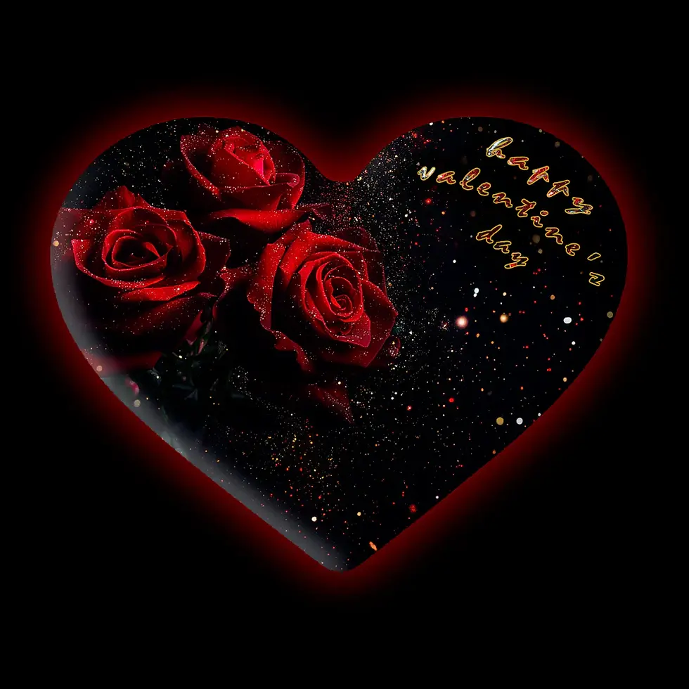 Miniaturbild: 2024 Happy Valentines Day Heart 5oz .999 Fine Silver Bar