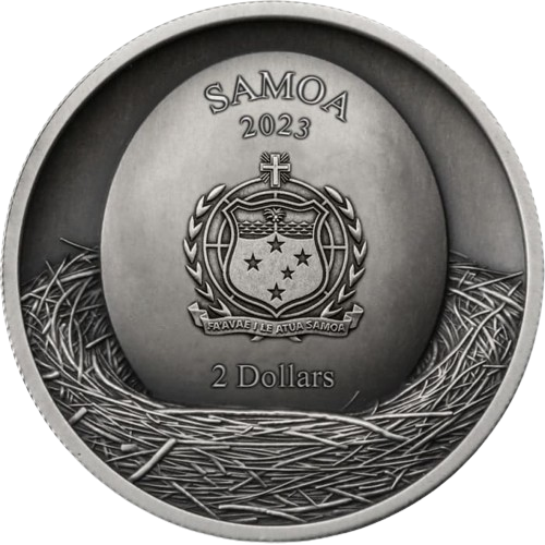 Thumbnail: Tawny Owl Strix Aluco Tree Hollow 1 oz .999 Silver High Relief $2 Samoa 2023
